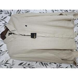 NWT U.S. Grand Polo Equip & Apparel Shirt Tan Mens Size XXL